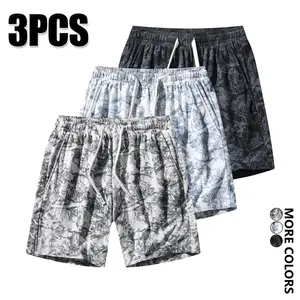 Men’s summer tie-dye shorts for outdoor wear and commuting-versatile European/American style, breathable and comfortable, available in multi-pack options, American-style trendy shorts, men’s sports-casual shorts, bermuda length, durable and wrinkle-resist