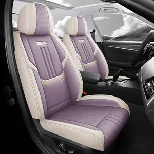 Car Seat Cover Full Coverage Leather Seats Cover PU Leather Material, Anti-Slip Durable Scratch-Resistant, Universal Fit for All Seasons, Car Seat Protector