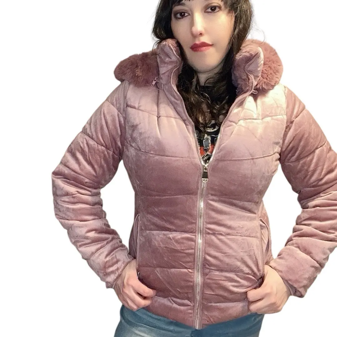 Valerie Velour Jacket: pink