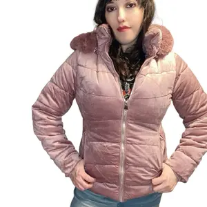 Valerie Velour Jacket: pink