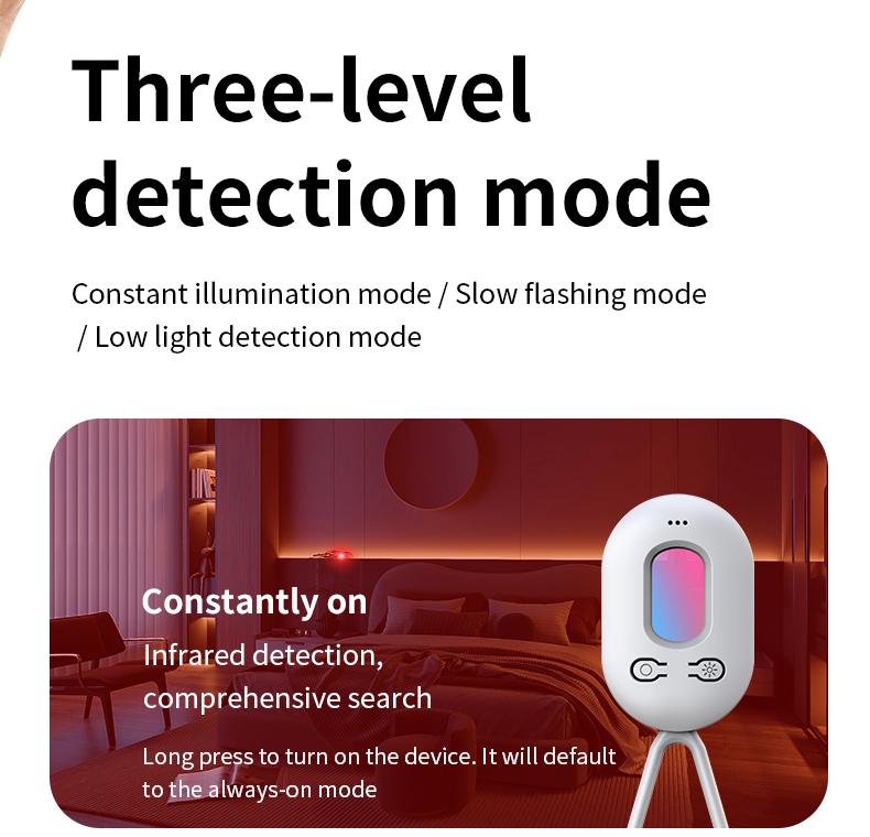 Hidden Camera Detectors, GPS Tracker, Vibration sensor Door and window alarm, Spy Camera Detector,Anti-intrusion, 30H Working Time for Travel, Car, Bathroom, Office, Hotel, Airbnb, Rental