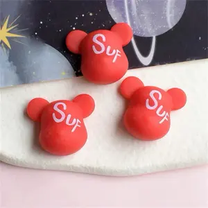 Red Trendy Bear Charms for DIY Projects Perfect for Shoes Bags Cell Phone Cases & More Adorable Accessories