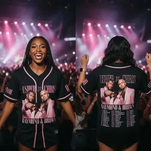 Custom Name and Number The R&B Tour  Shirt, Hip Hop Concert Ushis Jersey, RnB Fan Apparel, Streetwear Music Shirt baseball Chrer jersey, Gift for Fan