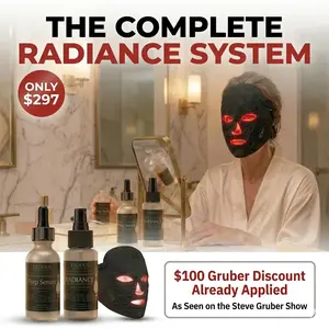 The Radiance System Red Light Therapy Mask — Steve Gruber Exclusive, A Complete Protocol, Not Just a Device Mask+Serum+Mist Anti Aging Therapy Mask