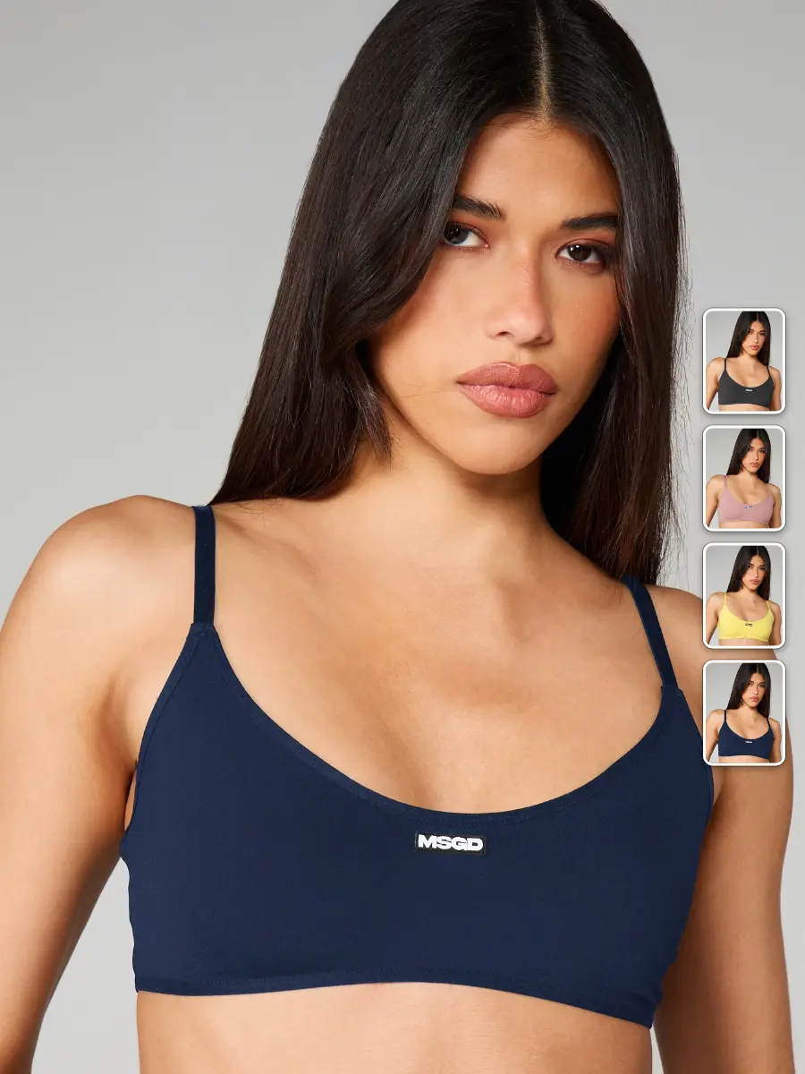 Seamless Bralette Stretch Soft Jersey Scoop Neck Everyday Comfort Lounge