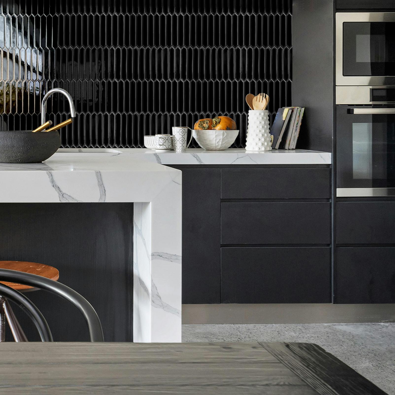 DEWOO Peel-and-Stick Tile Stickers — Removable Self-Adhesive Wall Decals — Suitable for Kitchen Backsplashes, Bathrooms, and Laundry Room Wall Decor — 10-Pack (12" x 12")