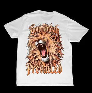G&M Threads Lion of Judah T-shirt for Men - Graphic Print Christian-Themed Short Sleeve Shirt Made in USA Ideal for Church Youth Groups & Everyday Evangelism - Clothes, Man
