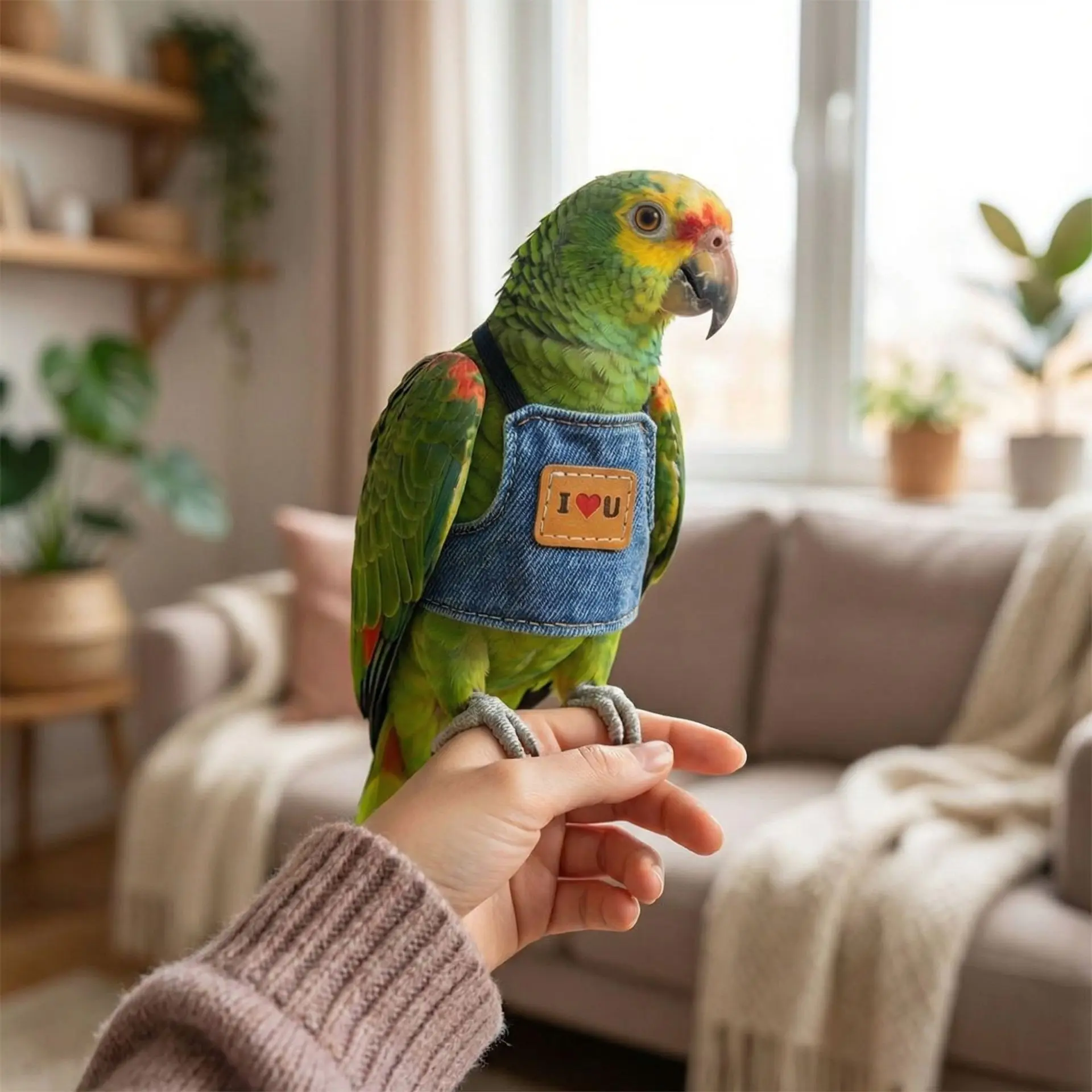 Parrot Anti-Escape Chest Harness, Outdoor Safe Bird Leash, Secure Walking Strap, Pet Safety Equipment, Easy-To-Use Design, Outside