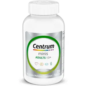 Centrum Minis Silver Multivitamin for Adults 50 Plus, Supports Memory and Cognition in Older Adults - 320 Ct