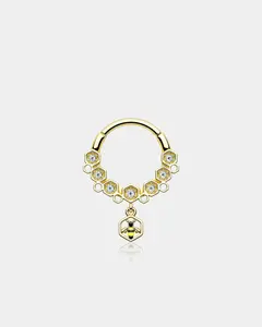 Bee and Honeycomb Segment Septum Ring