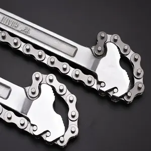Oil Filter Chain Wrench, Multifunctional Universal Pipe Wrench, Adjustable Chain Wrench, Car Oil Filter Removal Tool, Car Repair Tool, Brake Caliper Wrench