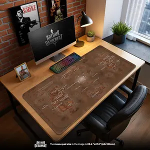 Azeroth Map Desk Mat – World of Warcraft Gaming Desk Mat, Gaming Keyboard Mouse Pad, Game, Anime, Desk Mat Gaming Gear for Work Game Office Home, Gift for Friends (NO RGB LED)
