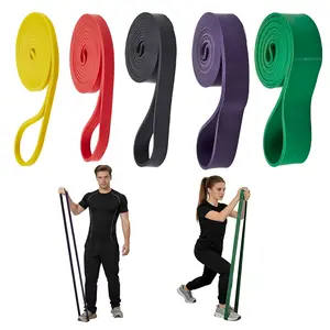 Pull Up Assistance Bands Set – 4/5-Pack Natural Latex Resistance Bands for Strength Training, Physical Therapy, Stretching, Home Gym Workout for Men & Women – Regular 15-125 lbs