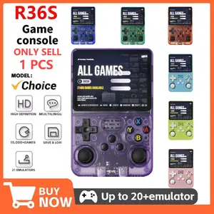 R36S video game console open source Linux system 3.5-inch IPS screen retro handheld portable video player game console boy's gift/Christmas Halloween/Thanksgiving/birthday