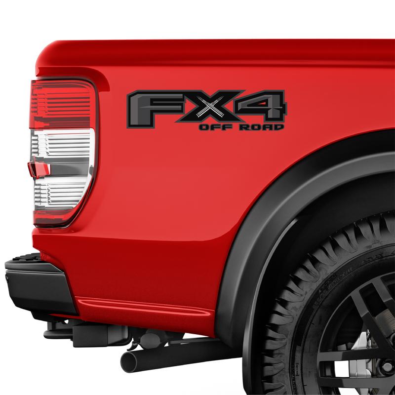FX4 Off Road Black Bullet Decal Replacement Sticker F 150 Bedside