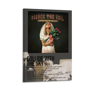 Collide with The Sky （Pierce The Veil Album） Canvas Painting Oil Painting Wall Art Canvas Poster Decorative Painting Corridor Decoration Home Ornaments Photo Wood Print Artistic Room