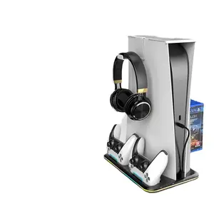PS5 Charging Dock with RGB Lights for Controllers and Headset