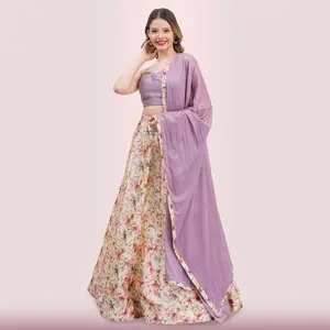 Custom Designed Floral Lehenga