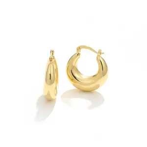 Liquid Gold Hoop Earrings