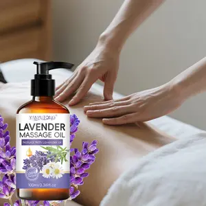 Lavender Essential Oil, Alcohol-Free Moisturizing Oil, Suitable for Diffusers and Candle Making, All Skin Types, Soothing Calming Hydrating Nourishing Body Massage Oil