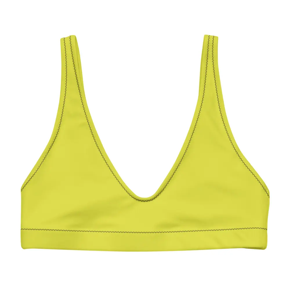 Recycled padded bikini top