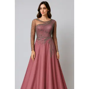 Designer Gown with Hand Embroidery