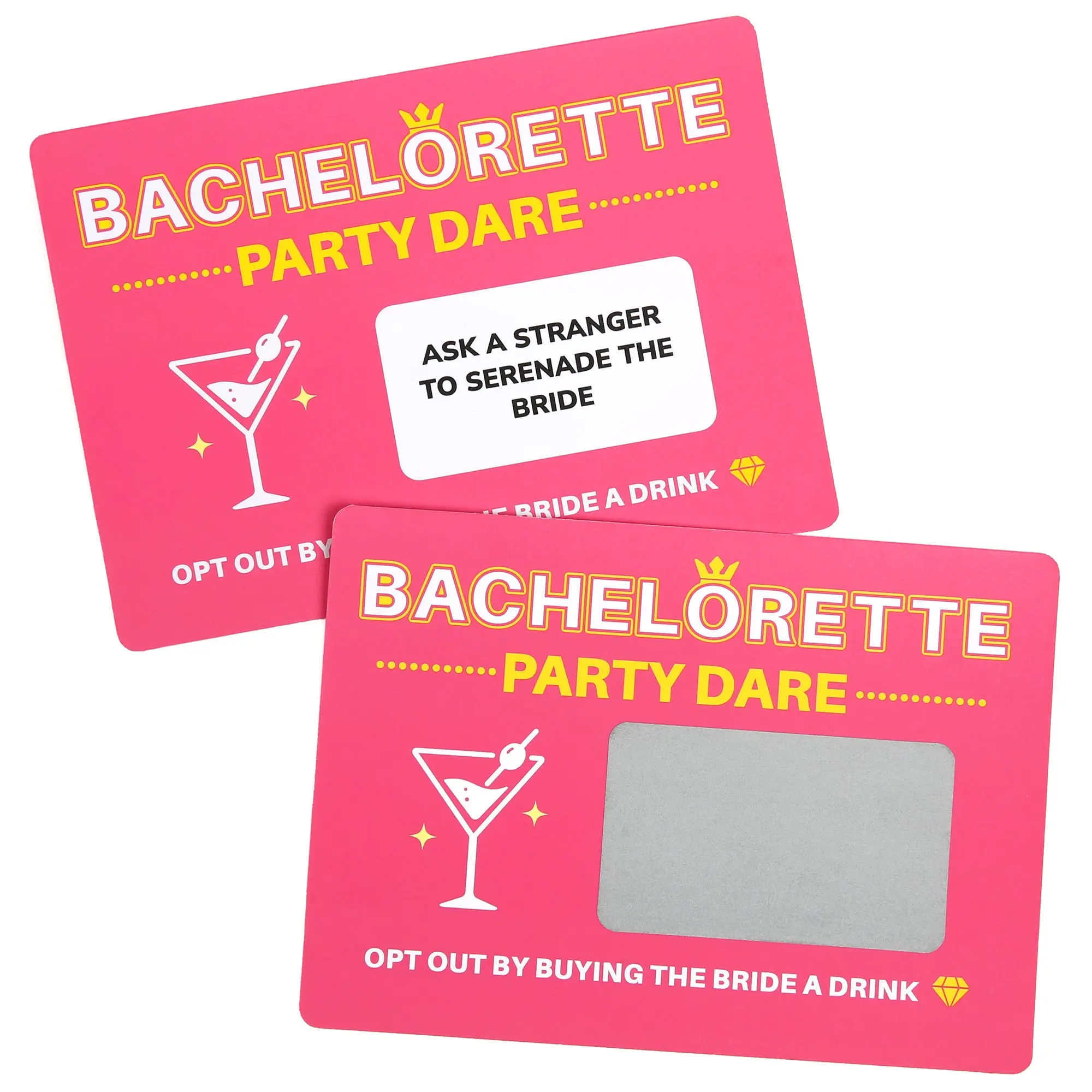 Bachelorette Party Games - Scratch Off Dare Cards Easy Scratch Off Gameplay for Girls Night, Funny Bachelorette Party Favors, 22 Cards for Anniversary, Valentines and Christmas Gift, Party Accessories, Unique Dares, Party Activities, Tabletop Games