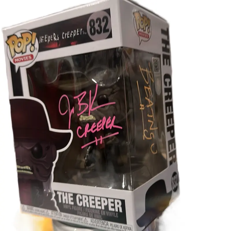 Funko Pop Vinyl Figure - The Creeper TV/Movie Character, Autographed by Jonathan Breck, Blacklight-Ready Collectible with Autograph