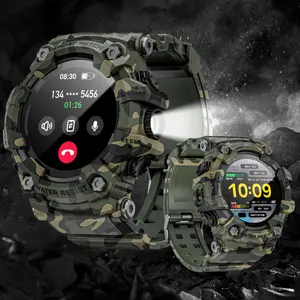 LOKMAT ATTACK GT Outdoors Smart Watch Multisport  Compass Flashligh BT Calling Music Men Fitness Tracker For Android IOS Multifunctional