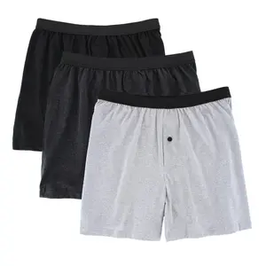 Knocker Men's Cotton Knit Boxers (3 Pack), Boxers