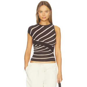 ISA BOULDER Bones Top in Coffee Cream