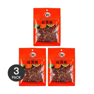 CUIHONG Sichuan Red Peppercorn 3 Pack 25g Each - Authentic Spicy Seasoning for Hot Pot and Stir Fry