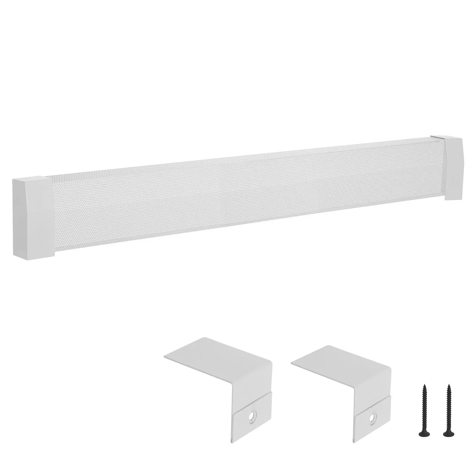 【DealsForYouDays】VEVOR Baseboard Heater Covers, Premium Series 5 ft Standard Electric Heating Unit Front Cover for Home Improvement, Heavy-duty Steel, Easy Installation for Bedroom Replacing Old Cover, White