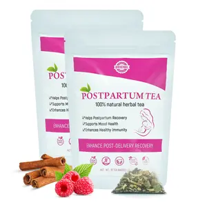 Aromlife Postpartum Tea Women Postnatal Hormone Balance Tea, Organic Raspberry Tea New Mama Postpartum Essential, 2 Packs Postpartum Herbal Tea Breastfeeding-Friendly and Helps Postpartum Recovery Raspberry  Leaf Tea