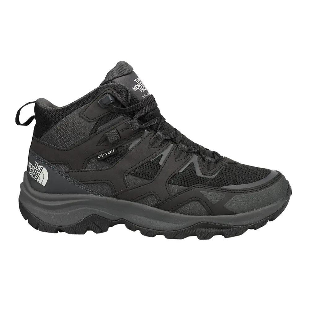 The North Face Mens Hedgehog 3 Mid Waterproof Hiking Hiking Casual Boots Ankle - Black The North Face Mens Hedgehog 3 Mid Waterproof Hiking Hiking Casual Boots Ankle - Black