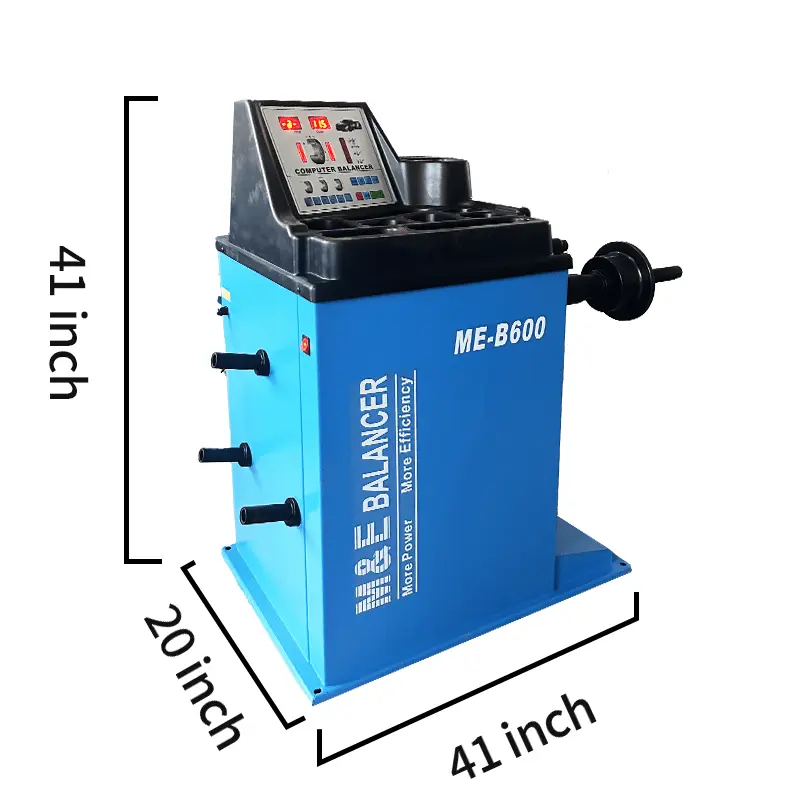 ME-B600 Wheel Balancer Machine Heavy Duty Tire Balancer Wheel Balancing for Tire Repair Wheel Balancing Home Garage and Shop Equipment