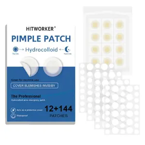 Hitworker Hydrocolloid Pimple Patches, 156 Count Invisible Acne Cover Stickers, Blemish Protection Dots for Face, Skin Care Essentials