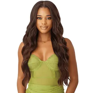 Outre Glueless 6x5 Pre-Cut Lace Closure Wig - HHB-LOOSE BODY 26" - 100% Human Hair Blend