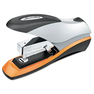 212 MAIN Optima Series Metal Full-Strip Desktop Stapler, Jam-Free, 70-Sheet Capacity, Silver/Orange/Black