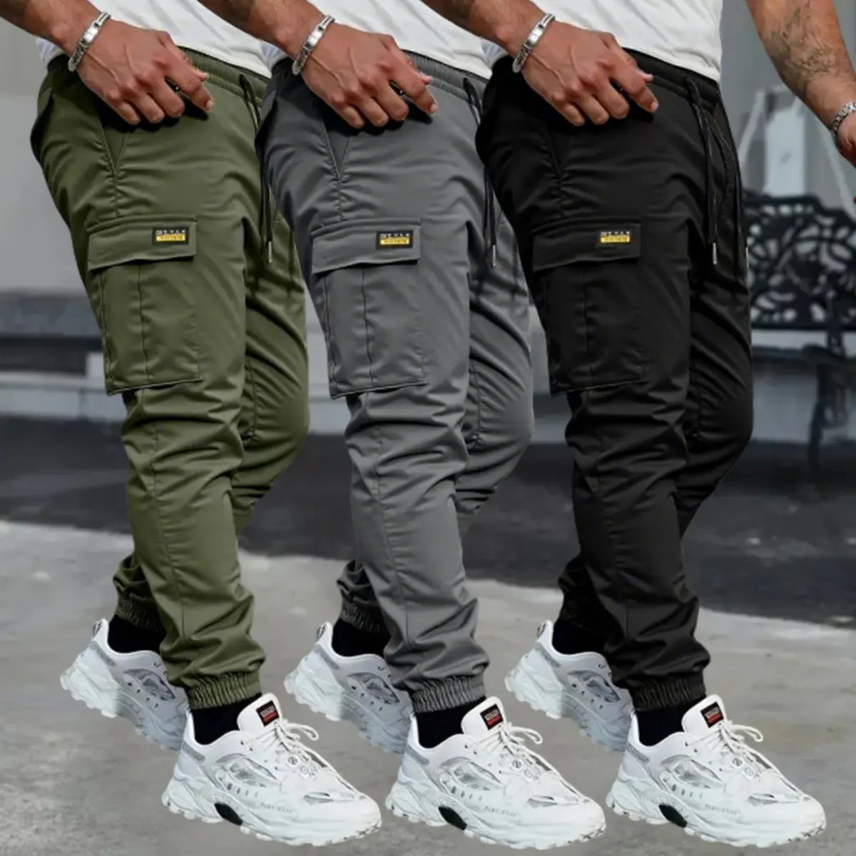 Black - Gray - Green