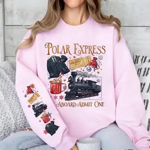 Polar Express Shirt, Christmas Gift, Christmas Crewneck Sweater, Merry Christmas, Christmas Gift Ideas, Trendy Shirt, women's