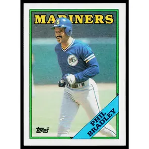 Phil Bradley 1988 Topps #55 Seattle Mariners