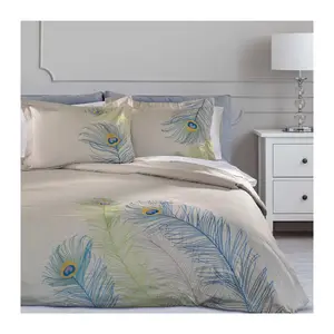 Superior 3-Piece Peacock Cotton Duvet Cover SetKing/Cal.King