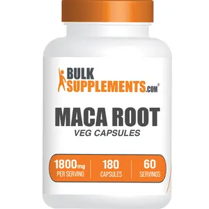 BulkSupplements - Maca Root Veg Capsules - Antioxidant - Energy Boost - 180 Capsules - 1800mg per Serving BulkSupplements - Maca Root Veg Capsules - Antioxidant - Energy Boost - 180 Capsules - 1800mg per Serving