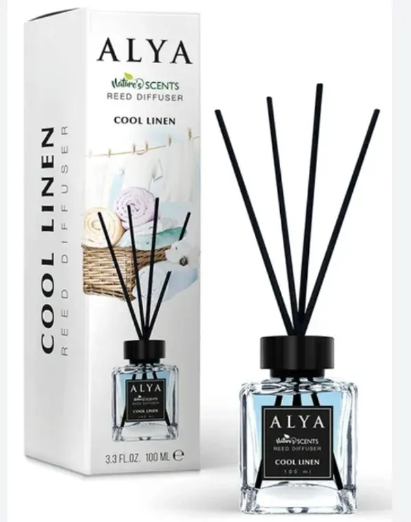 Alya Nature's Scents Reed Diffuser "Cool Linen"