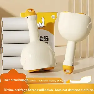 Tear-Off Replacement Roll Paper for Lint Roller, Sticky Brush for Removing Cat Hair, Household Clothes and Hair Cleaning