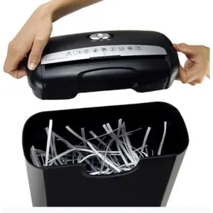 High-power electric shredder, shreds 6 sheets into strips, suitable for credit cards and documents, suitable for office and home use