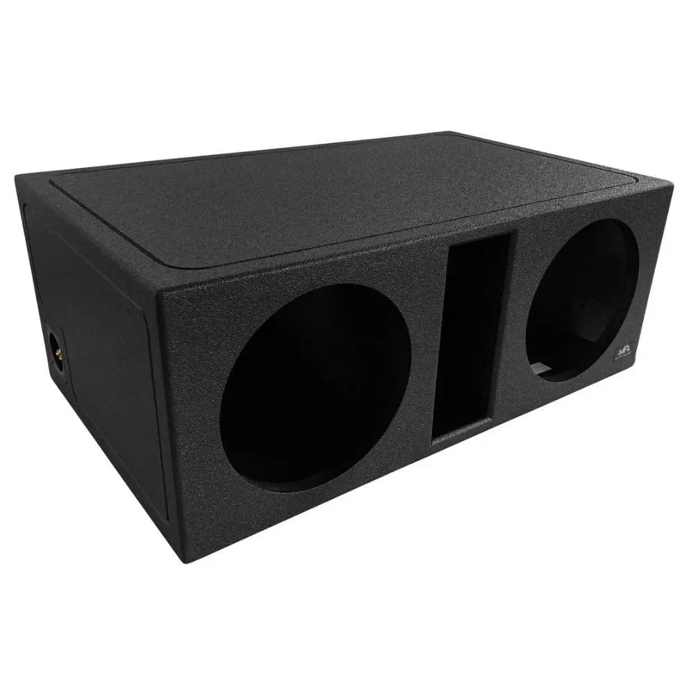 Elite Audio EBOX-BLVD12SPL | Dual 12" Subwoofer Enclosure – Bed Liner Finish, 35Hz Mega Port, MDF Build