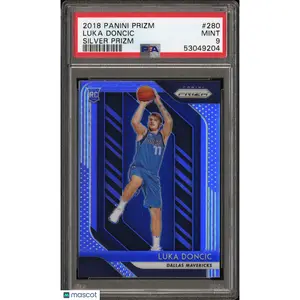2018 Panini Prizm Basketball Luka Doncic #280 Silver Prizm RC PSA 9