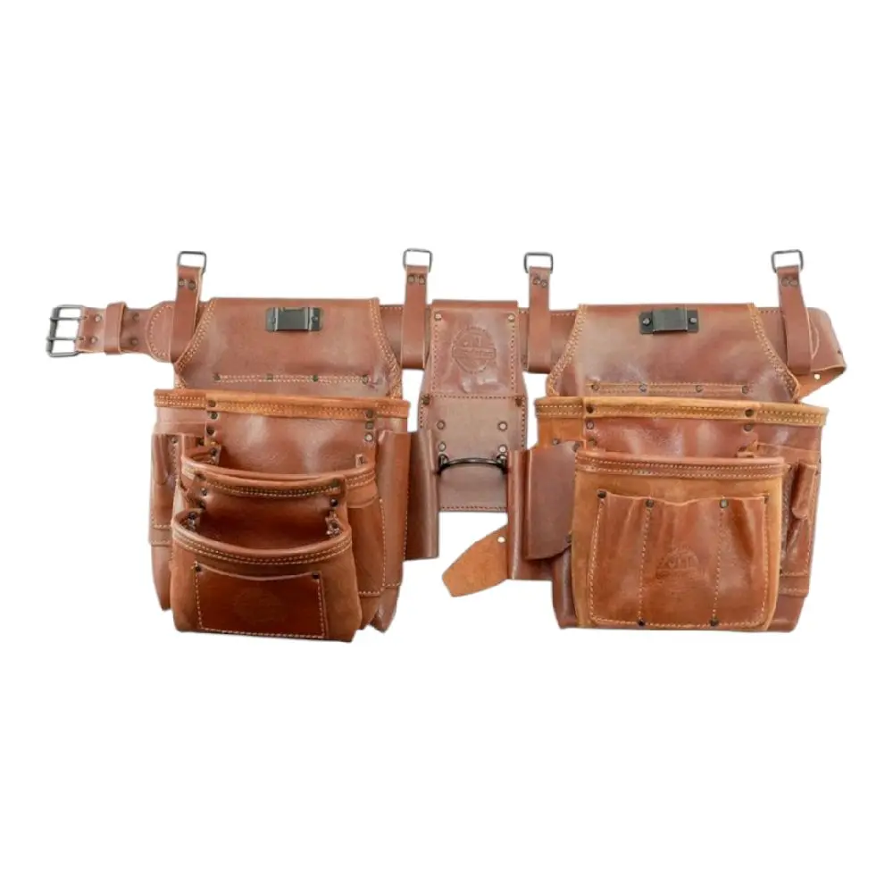 Ambassador Series AD2539 4-Pc Framer's Tool Belt, 14-Pocket Tool Storage Bag for Organization, Tool Organizing Bag, Tool Pouch Suspenders
